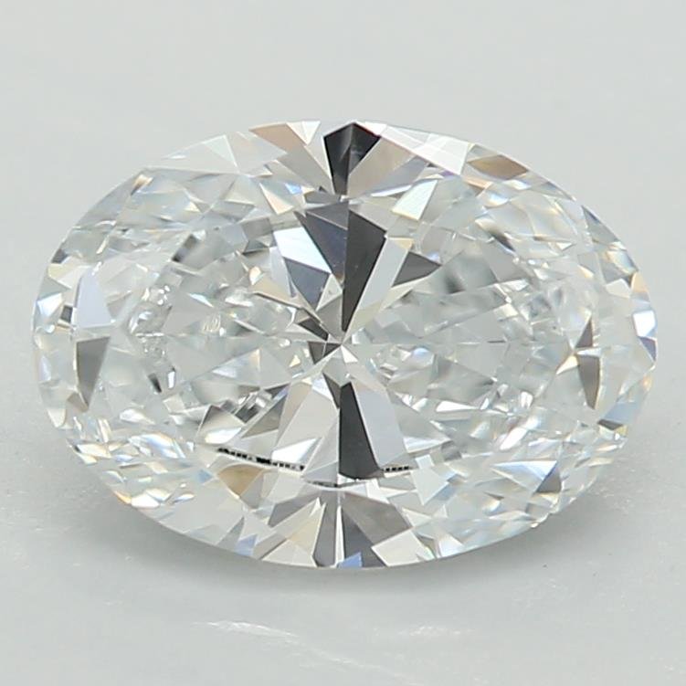 0.81ct F VVS2 Very Good Cut Oval Lab Grown Diamond