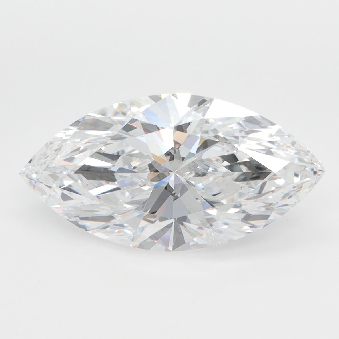 3.01ct D VVS1 Rare Carat Ideal Cut Marquise Lab Grown Diamond