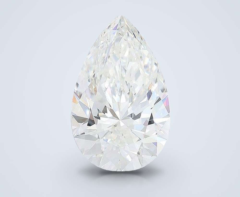 5.54 Carat Pear Lab Diamond