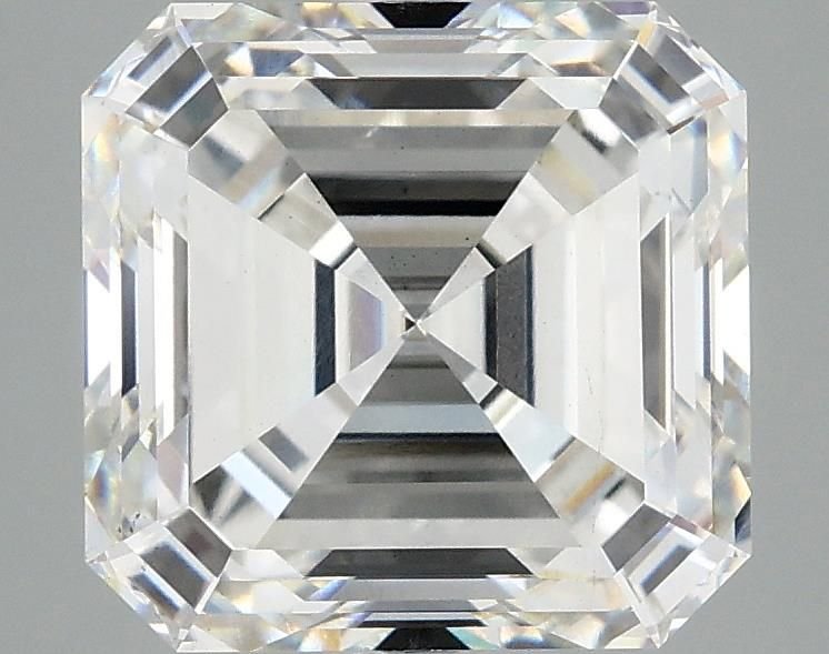 4.05ct F VS2 Excellent Cut Asscher Lab Grown Diamond