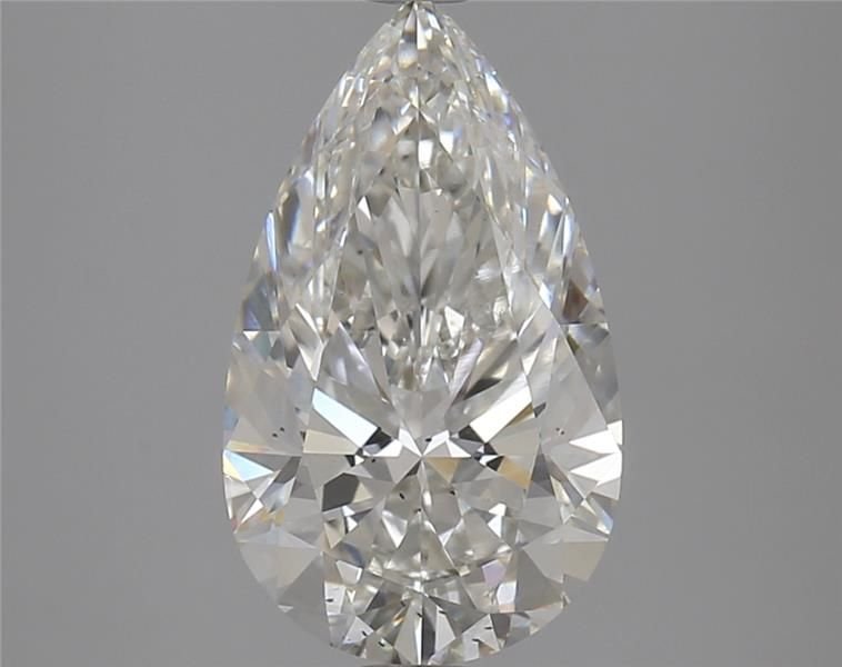 3.38ct G SI1 Rare Carat Ideal Cut Pear Lab Grown Diamond