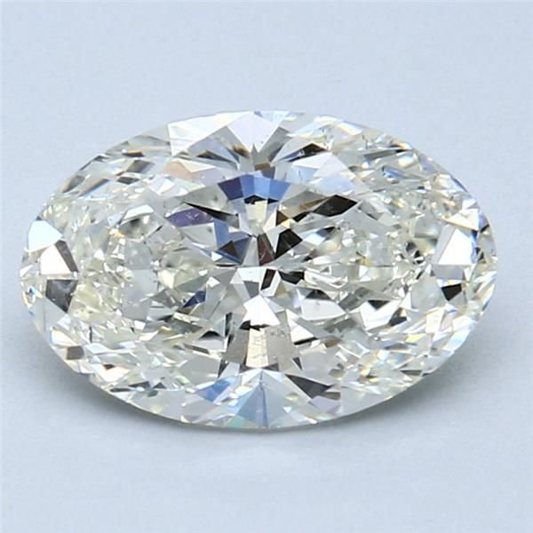 2.00ct J SI1 Rare Carat Ideal Cut Oval Diamond