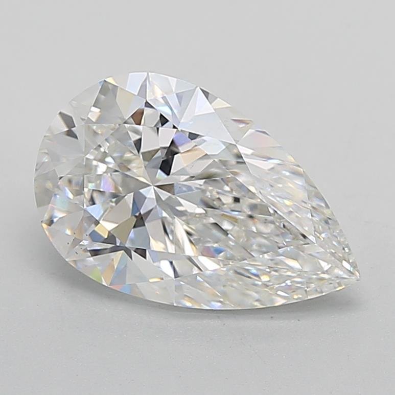 3.00ct E VS2 Rare Carat Ideal Cut Pear Lab Grown Diamond