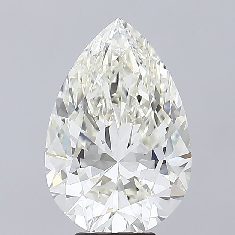 7.03ct I VVS2 Rare Carat Ideal Cut Pear Lab Grown Diamond