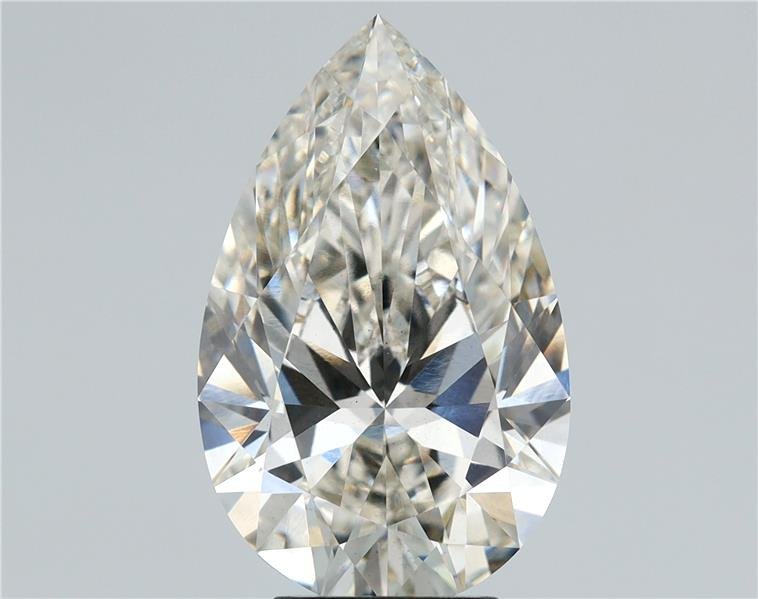 5.02ct I VS2 Rare Carat Ideal Cut Pear Lab Grown Diamond