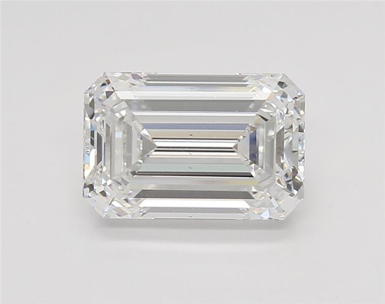 2.86ct E VS2 Rare Carat Ideal Cut Emerald Lab Grown Diamond