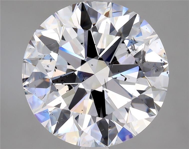 4.01ct D SI2 Rare Carat Ideal Cut Round Diamond