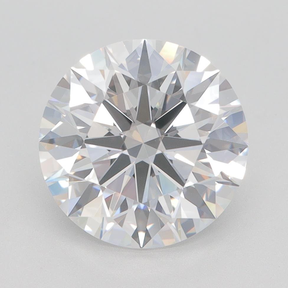 3.09ct E VVS2 Rare Carat Ideal Cut Round Lab Grown Diamond