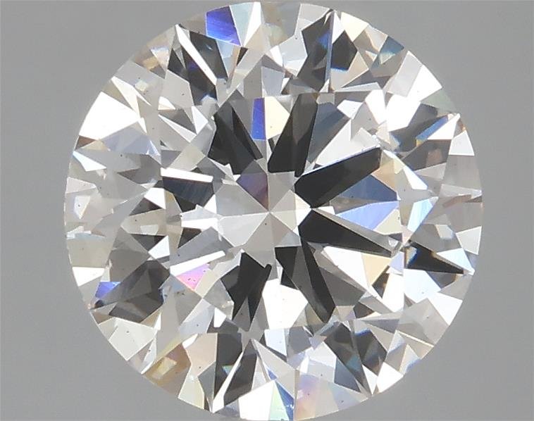 3.14ct F SI1 Rare Carat Ideal Cut Round Lab Grown Diamond