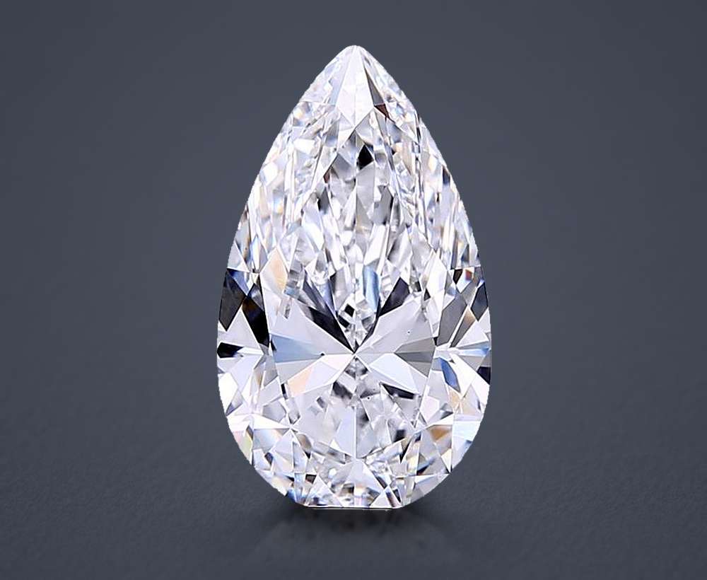 3.89 Carat Pear Lab Diamond