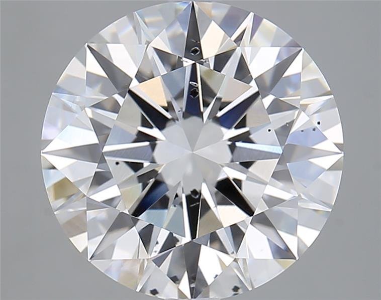 4.05ct F SI1 Rare Carat Ideal Cut Round Lab Grown Diamond