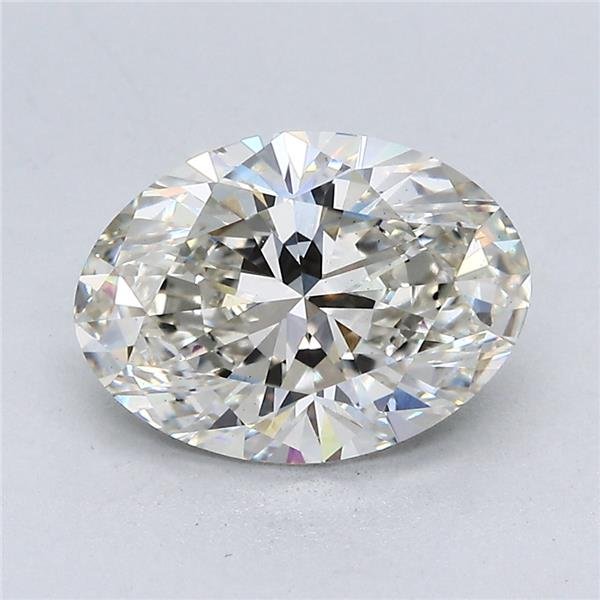 2.67ct I VS2 Rare Carat Ideal Cut Oval Lab Grown Diamond