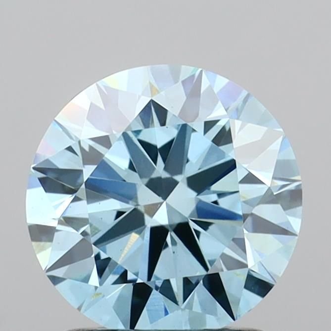 1.50 Ct. Fancy Vivid Blue Round Lab Diamond