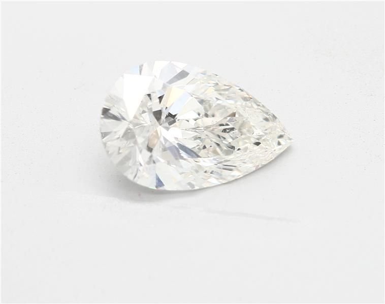 3.02ct J SI2 Rare Carat Ideal Cut Pear Diamond
