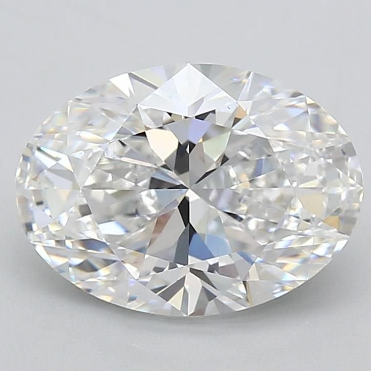 3.22ct D VS1 Rare Carat Ideal Cut Oval Lab Grown Diamond