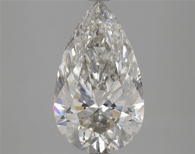 3.16ct H SI1 Rare Carat Ideal Cut Pear Lab Grown Diamond