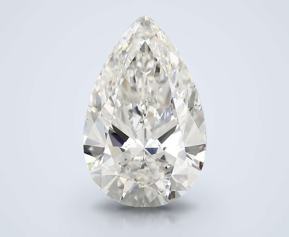 4.48 Carat Pear Lab Diamond