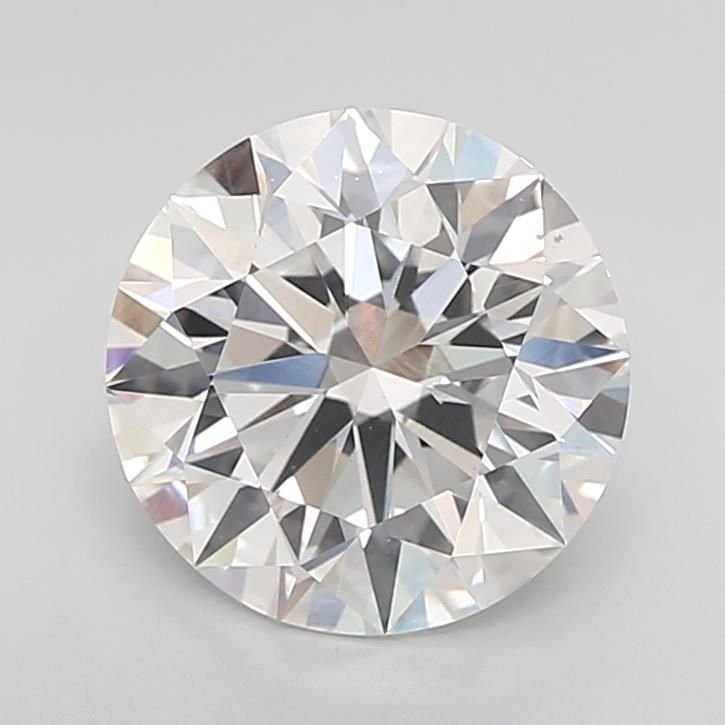3.02ct F VS2 Rare Carat Ideal Cut Round Lab Grown Diamond