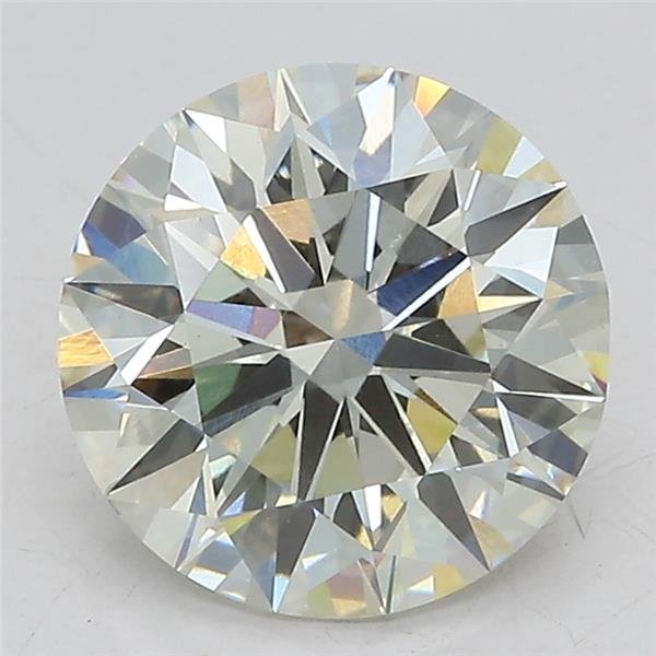 3.19ct J VS1 Rare Carat Ideal Cut Round Lab Grown Diamond