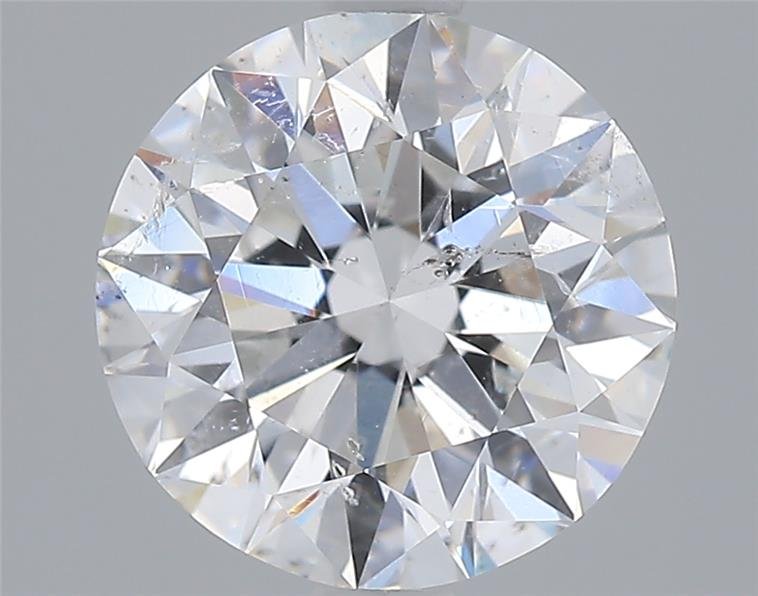 2.01ct E SI2 Rare Carat Ideal Cut Round Diamond