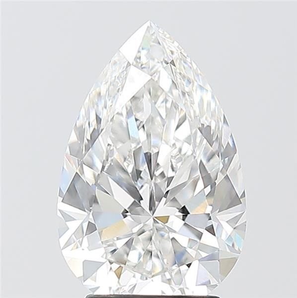 3.01ct E VS1 Rare Carat Ideal Cut Pear Lab Grown Diamond