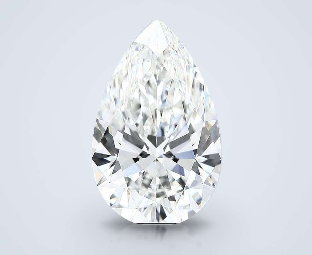 6.08 Carat Pear Lab Diamond