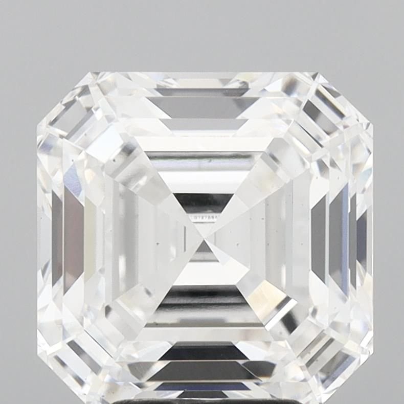 5.09ct E VS1 Rare Carat Ideal Cut Asscher Lab Grown Diamond
