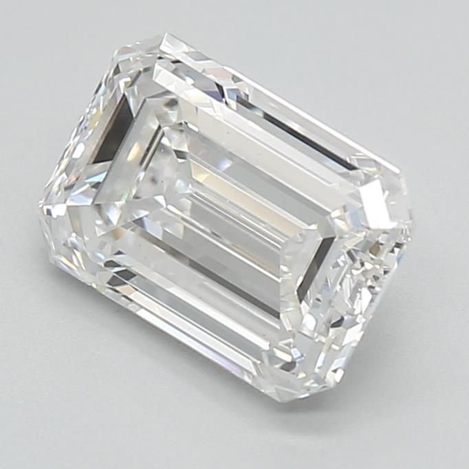 1.85ct E VS1 Rare Carat Ideal Cut Emerald Lab Grown Diamond