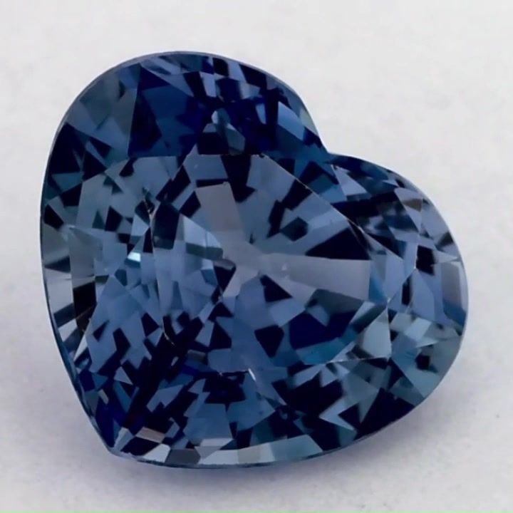 1.76 Carat Blue Heart Sapphire