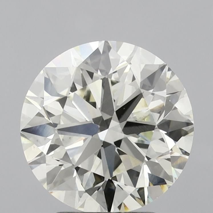 3.09ct J VS1 Very Good Cut Round Lab Grown Diamond