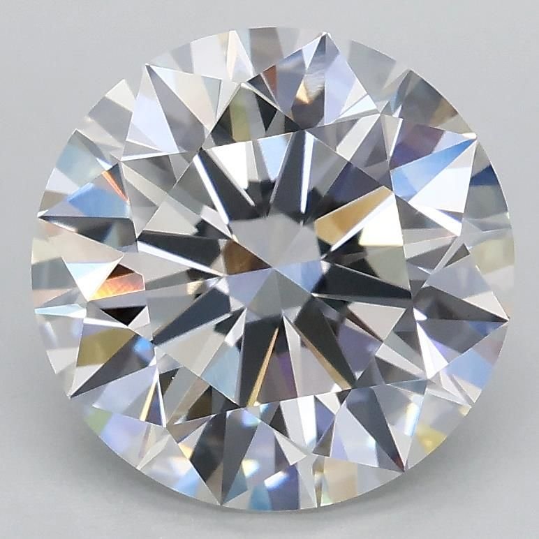 2.87ct E VVS2 Rare Carat Ideal Cut Round Lab Grown Diamond