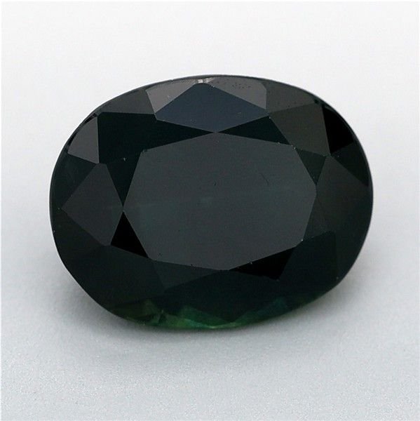 1.66 Carat Teal Oval Sapphire