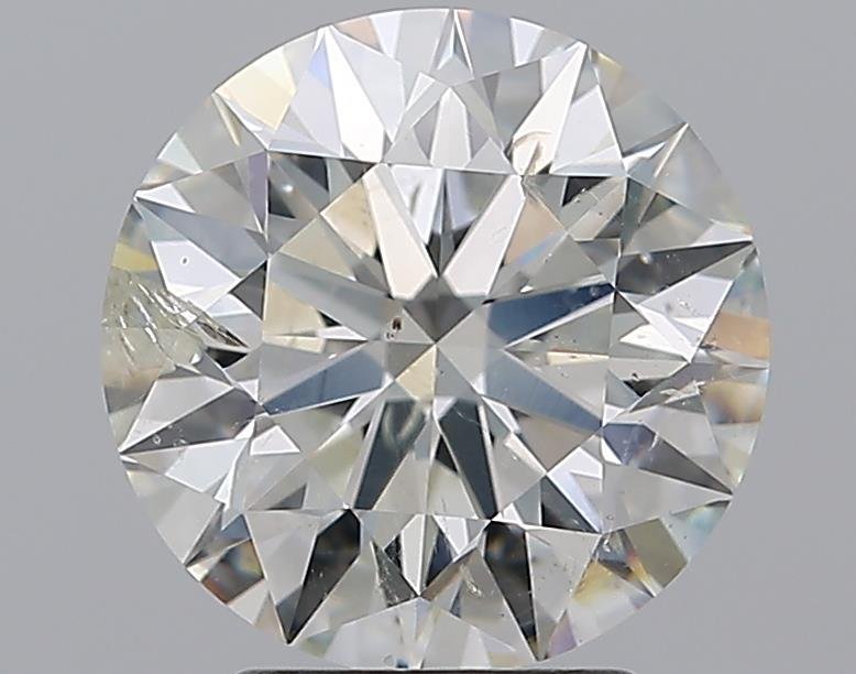 3.00ct I SI2 Rare Carat Ideal Cut Round Diamond