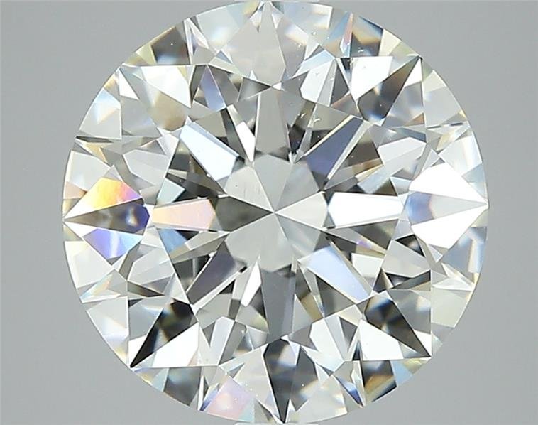 3.21ct J VS2 Rare Carat Ideal Cut Round Diamond