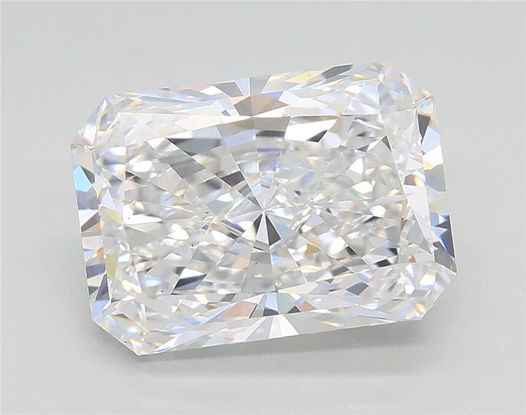 3.02ct D VS2 Rare Carat Ideal Cut Radiant Lab Grown Diamond