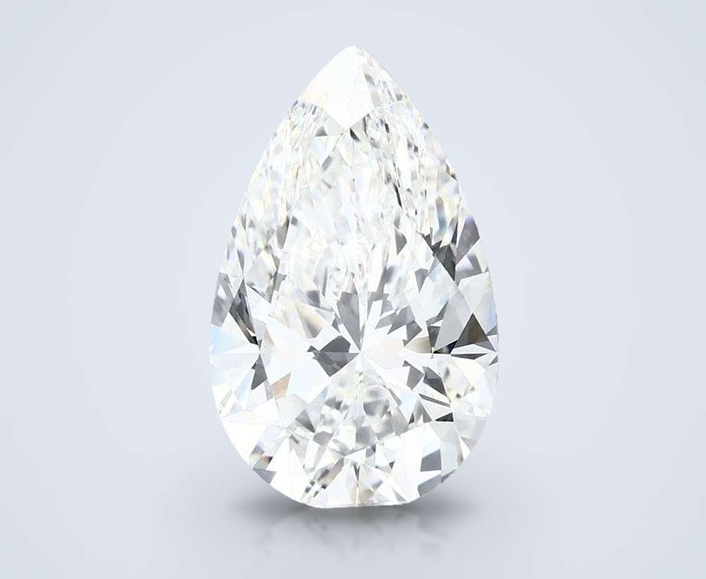 7.01 Carat Pear Lab Diamond