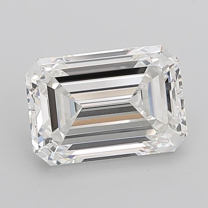 6.00ct F VVS2 Excellent Cut Emerald Lab Grown Diamond