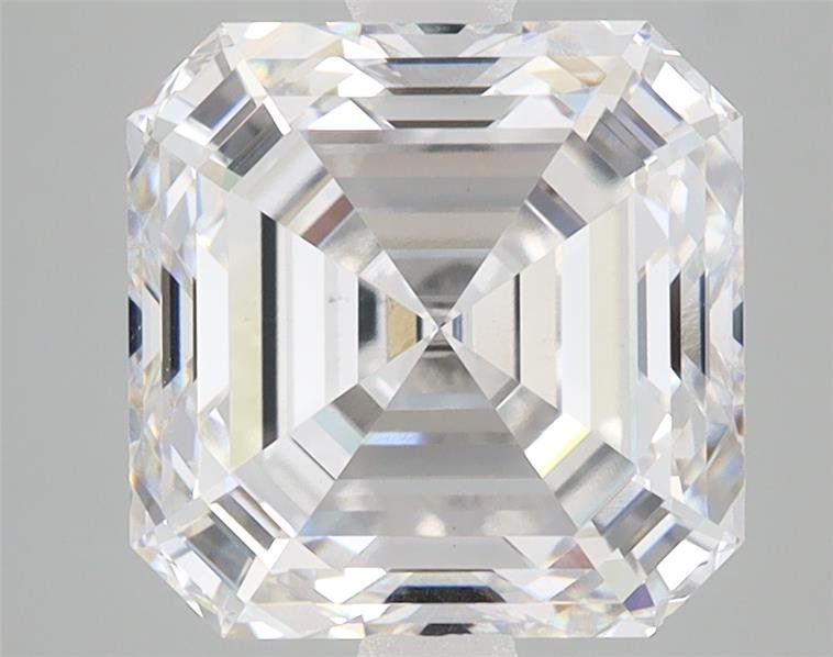 4.40ct F VS1 Rare Carat Ideal Cut Asscher Lab Grown Diamond