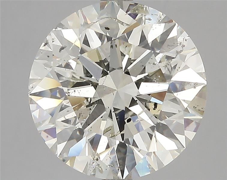 5.09ct K SI2 Rare Carat Ideal Cut Round Diamond