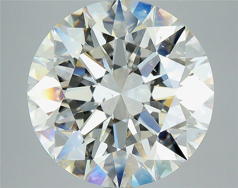 6.02ct J SI1 Rare Carat Ideal Cut Round Diamond