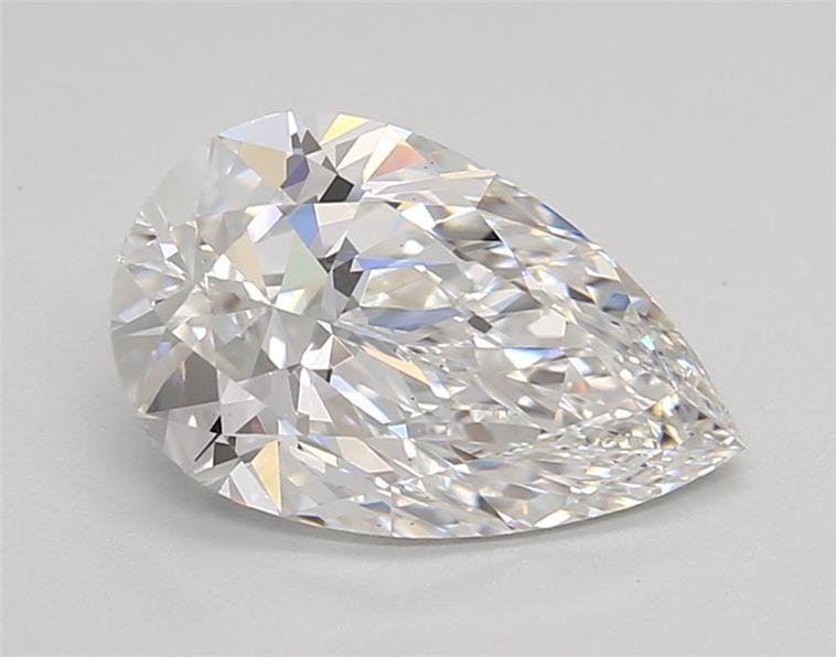 2.05ct E VS1 Rare Carat Ideal Cut Pear Lab Grown Diamond