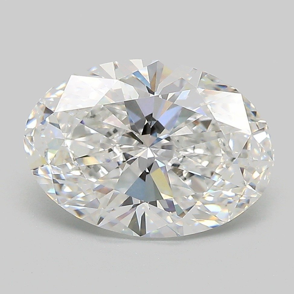 3.09ct E VVS2 Rare Carat Ideal Cut Oval Lab Grown Diamond