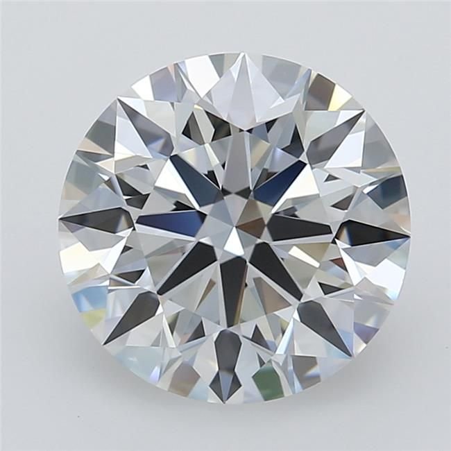 3.11ct D VVS2 Rare Carat Ideal Cut Round Lab Grown Diamond