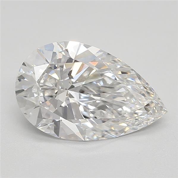 1.69ct F VVS2 Rare Carat Ideal Cut Pear Lab Grown Diamond