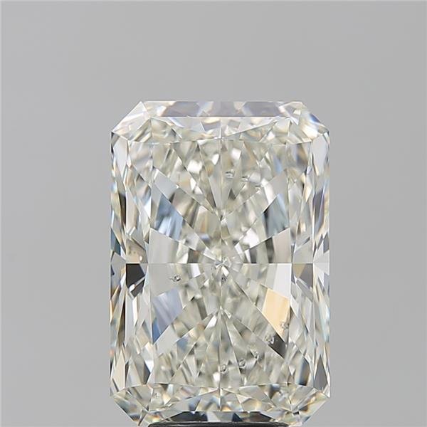 6.08ct K SI2 Rare Carat Ideal Cut Radiant Diamond