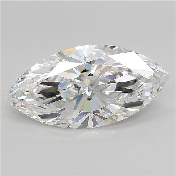 4.27ct E VVS2 Rare Carat Ideal Cut Marquise Lab Grown Diamond