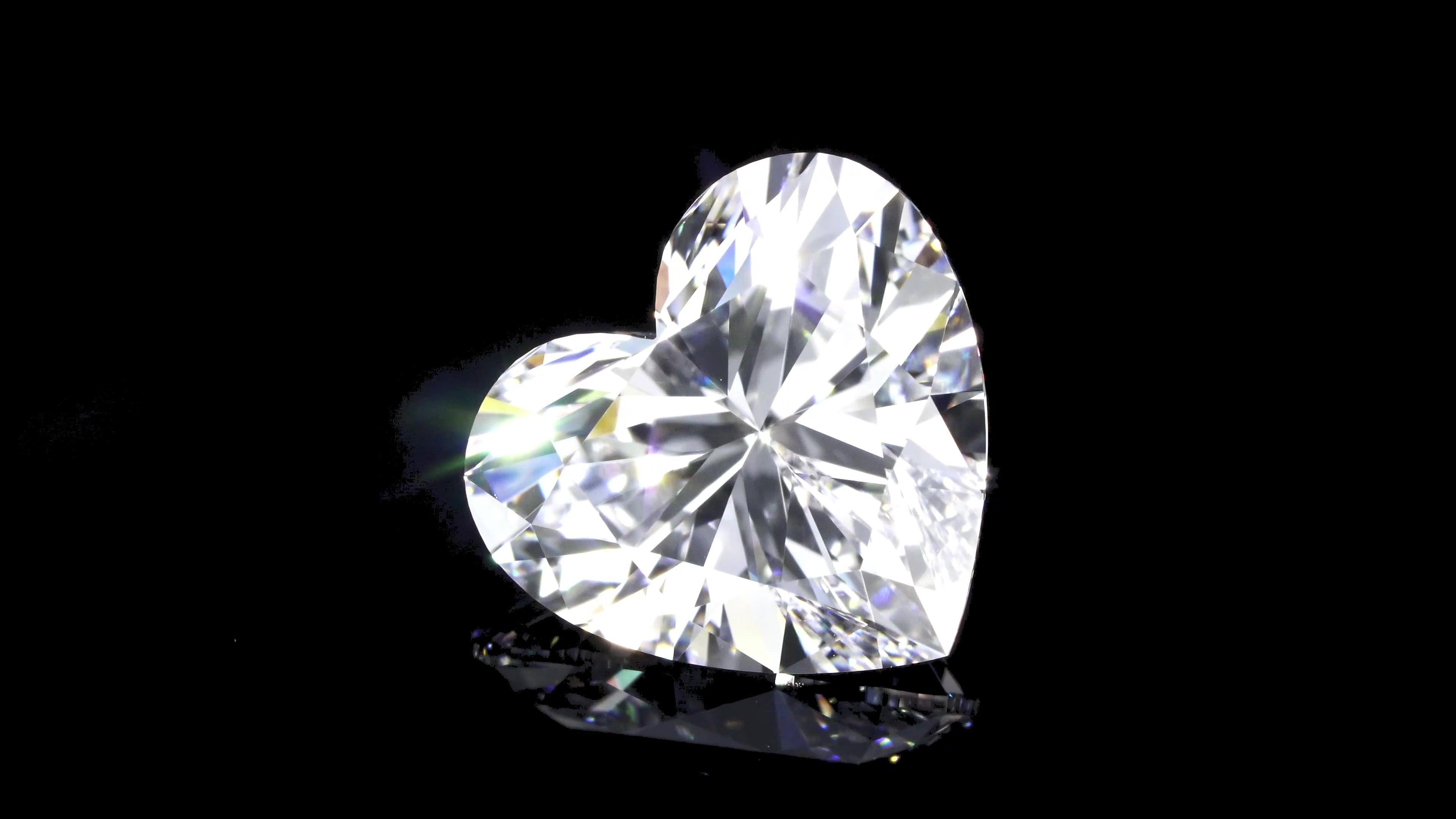 7.09ct D FL Rare Carat Ideal Cut Heart Diamond