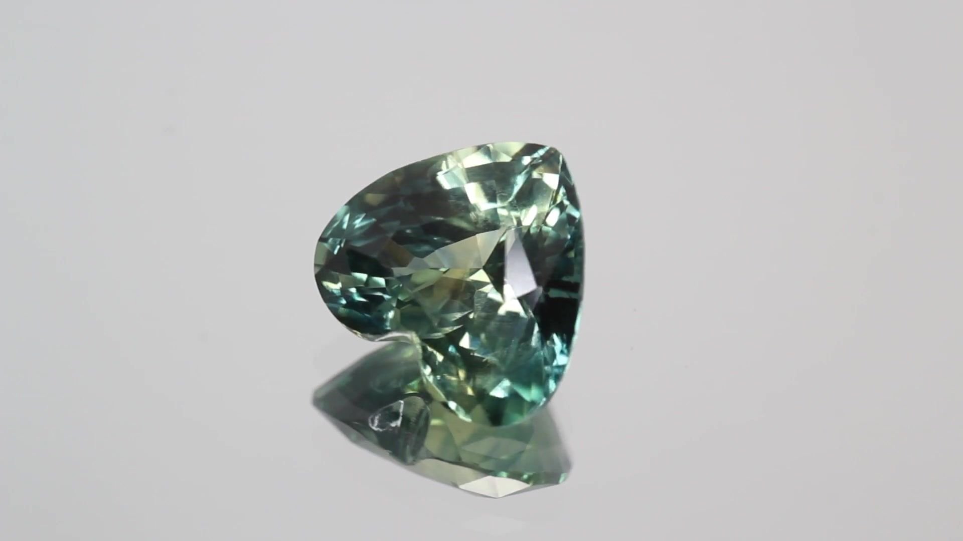 3.14 Carat Teal Heart Sapphire