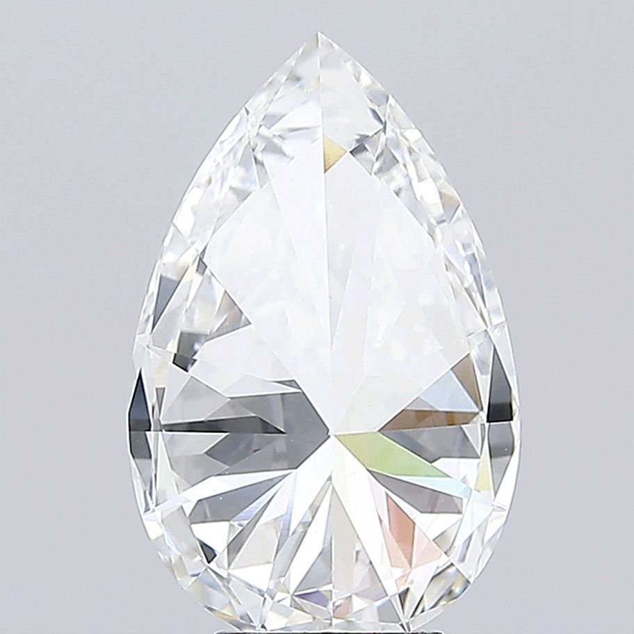 5.73ct F VS1 Rare Carat Ideal Cut Pear Lab Grown Diamond