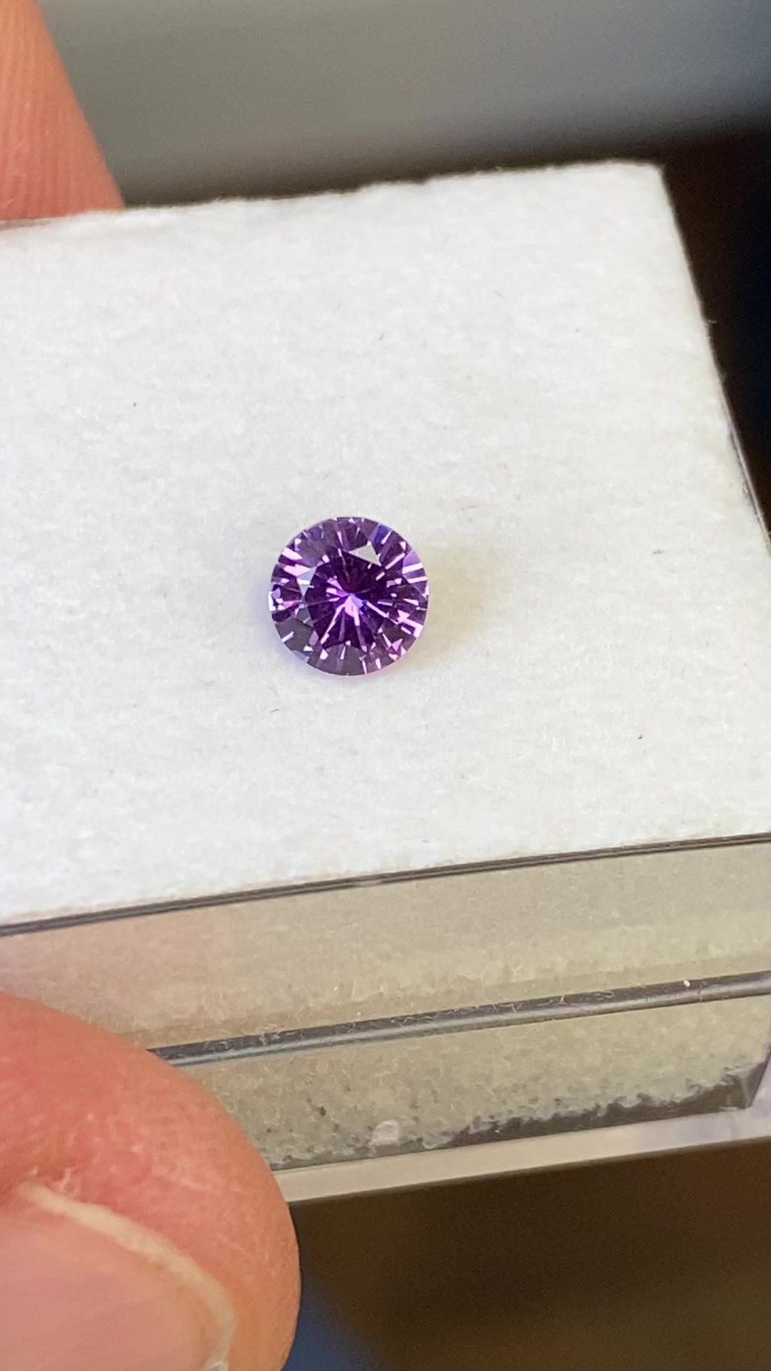 0.39 Carat Pink Round Sapphire